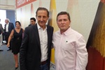 Paulo Skaf e Trevisan Jr. durante a inauguração