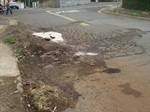A rua está em condições deploráveis