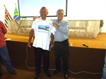 Vereador Luiz Arruda ao lado do prefeito Gabriel Ferrato