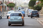 Fluxo de carros, motos, ônibus e caminhões...
