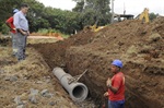 São aproximadamente 800 metros de obras