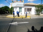 Em um dia, toda rua foi demarcada