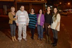 Familiares da homenageada presentes na cerimônia de denominação da praça