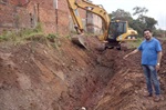 Vereador conferiu as obras e se disse satisfeito com o trabalho