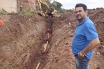 Vereador conferiu as obras e se disse satisfeito com o trabalho