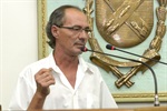 Jadir Guedes Fernandes falando em nome de todos os homenageados