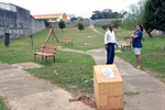Na segunda área de lazer do bairro, também na rua Felisberto Pinto Monteiro, falta iluminação
