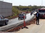 Madalena vistoria obras da Ponte do Caixão