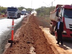 Madalena vistoria obras da Ponte do Caixão