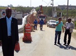 Madalena vistoria obras da Ponte do Caixão