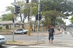 Semuttran instalou equipamento no cruzamento com a rua XV de Novembro