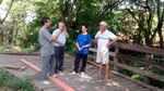 Kawai vistoria obras de canalização de esgoto no bairo Glebas Califórnia