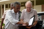 João Manoel em visita Lar dos Velhinhos