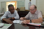 João Manoel em visita Lar dos Velhinhos