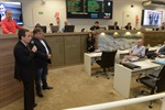 Diretor da unidade de negócios, Penteado agradeceu a homenagem concedida pela Câmara