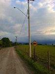 Poste de iluminação - Estrada Pau D’Alinho