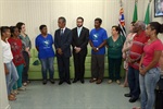 Voluntárias da Pastoral da Criança acompanharam o ato de entrega da moção