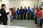 Voluntárias da Pastoral da Criança acompanharam o ato de entrega da moção