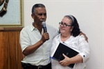 Kátia Mesquita homenageou presidente em nome de diretores e funcionários