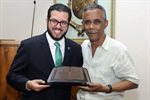 Os presidentes Matheus Erler e João Manoel dos Santos