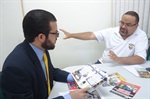 Reunião aconteceu na sala da presidência