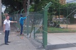 Centro de Lazer: troca de alambrado externo