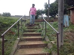 Chico Almeida acompanha obras de praça no  Algodoal