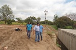 Dirceu visita as obras de construção da ponte da av. Euclides Figueiredo
