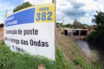 Obra da ponte do Córrego das Ondas 