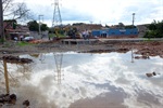 Obra da ponte do Córrego das Ondas 