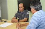 Visita do vereador Dirceu Alves ao Coronel PM Felix