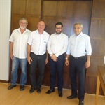 Da esquerda para direita, Joacir Cury, Wilson Tietz, Matheus Erler e Lourenço Tayar