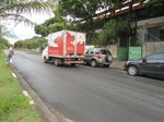 Tráfego na rua Virgílio da Silva Fagundes é intenso