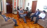 Na reunião, Matheus discutiu maior aproximação entre a Câmara e a PM
