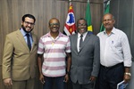 Matheus, Adney, Adilson e o vereador Luiz Arruda