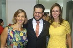 Matheus Erler entre Milena e Lenita, ambas da Comissão da Mulher Advogada