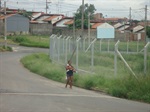 Calçada na rua Governador Valares