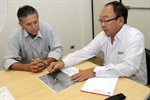 Dirceu Alves em  reunião com secretário Jorge Akira