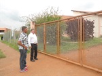 Pedro Cruz em visita ao Bosques do Lenheiro