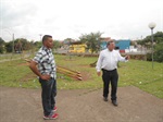 Pedro Cruz em visita ao Bosques do Lenheiro