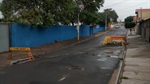 Finalmente, valeta é consertada no Jardim São Paulo (antes)
