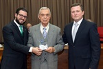 Matheus Erler e Trevisan prestam homenagem ao ex-vereador Frederico Alberto Blaauw, da legislatura 1973-1976