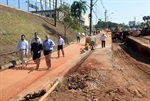 Mesa Diretora vistoria obra contra alagamentos na região do Shopping