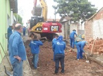 Samaritano acompanhando as obras