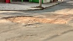 Rua Carlos Sachs -  Parque Orlanda - antes da obra 