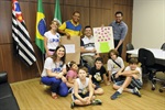 Bandeira e Erler recebem alunos do Colégio Anglo Cidade Alta