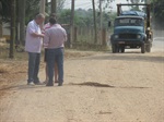 Gilmar Rotta em visita ao  bairro Campestre