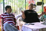 Pedro Kawai em visita ao Tanquã