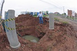 Obra de canalização e águas pluviais 