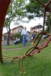 Área de lazer e campo de malha - avenida Corcovado